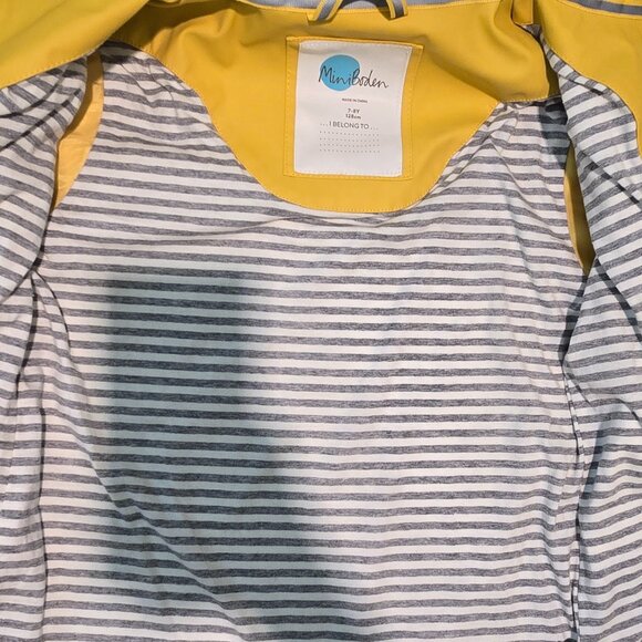 Mini Boden Yellow Fisherman’s Jacket Size 7-8 - Picture 5 of 6